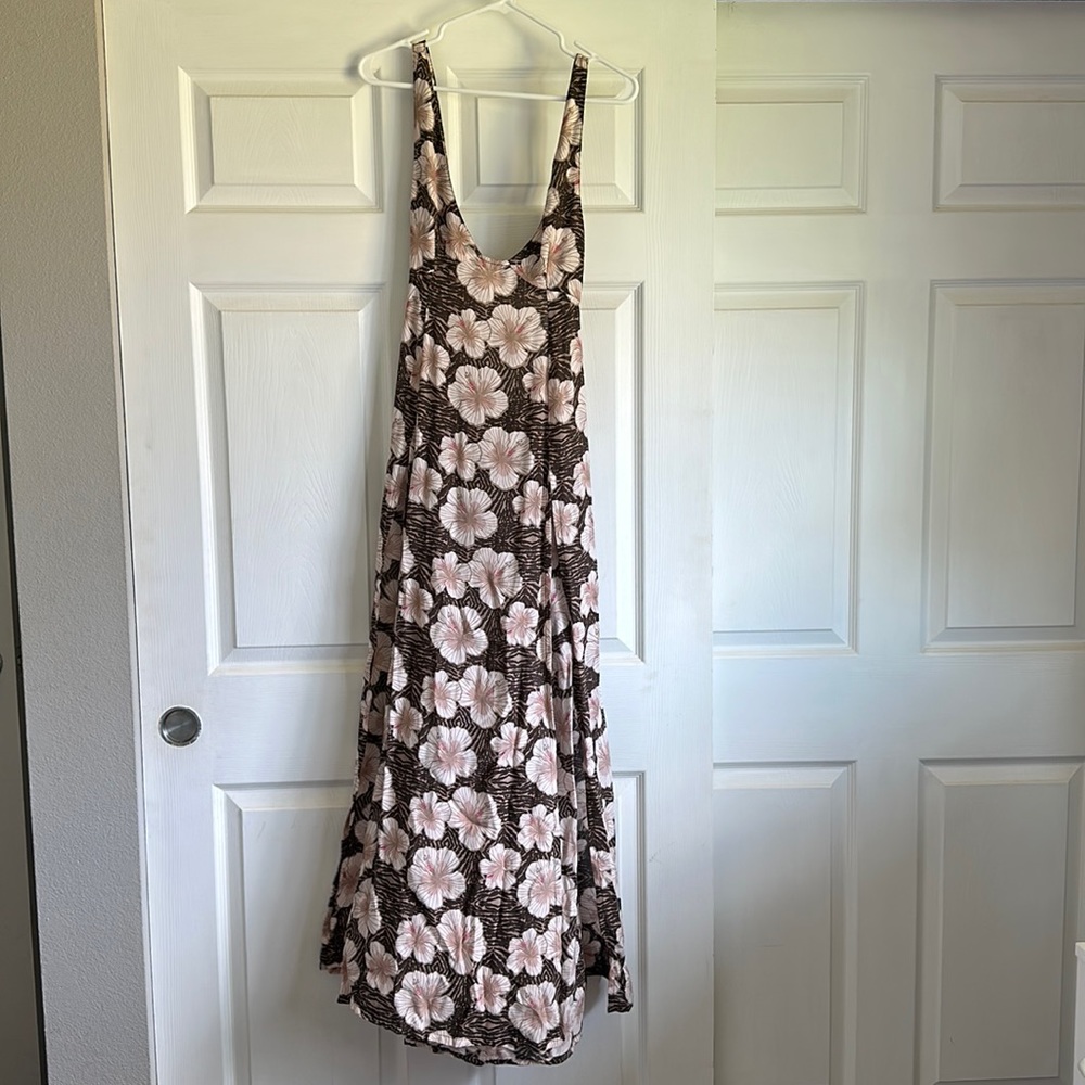 BENOA LONG MAILE DRESS - BROWN WILD THING